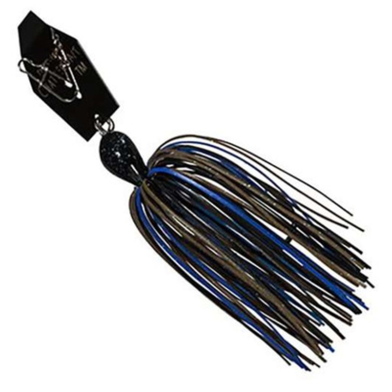Z-Man Big Blade Chatterbait Jig – 3/4oz – Black/Blue