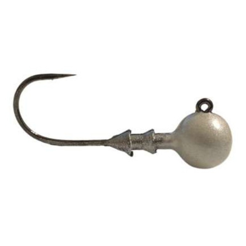 Great Lakes Finesse Stealth Ball Jighead – 1/16oz – #1 – Pearl White