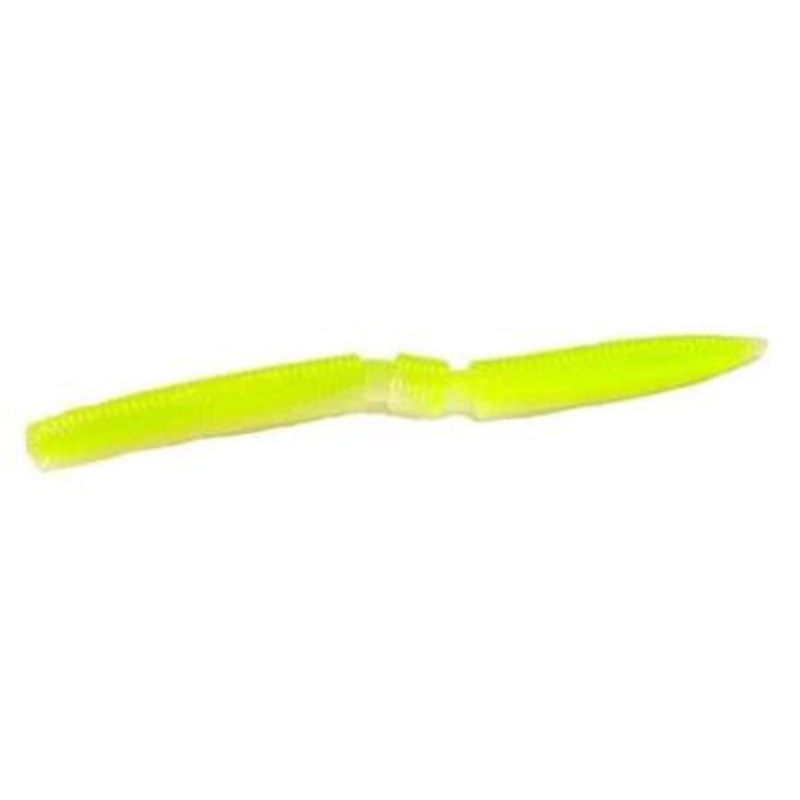 Lake Fork Trophy Lures Hyper Stick Worm – 5in Chartreuse Pearl