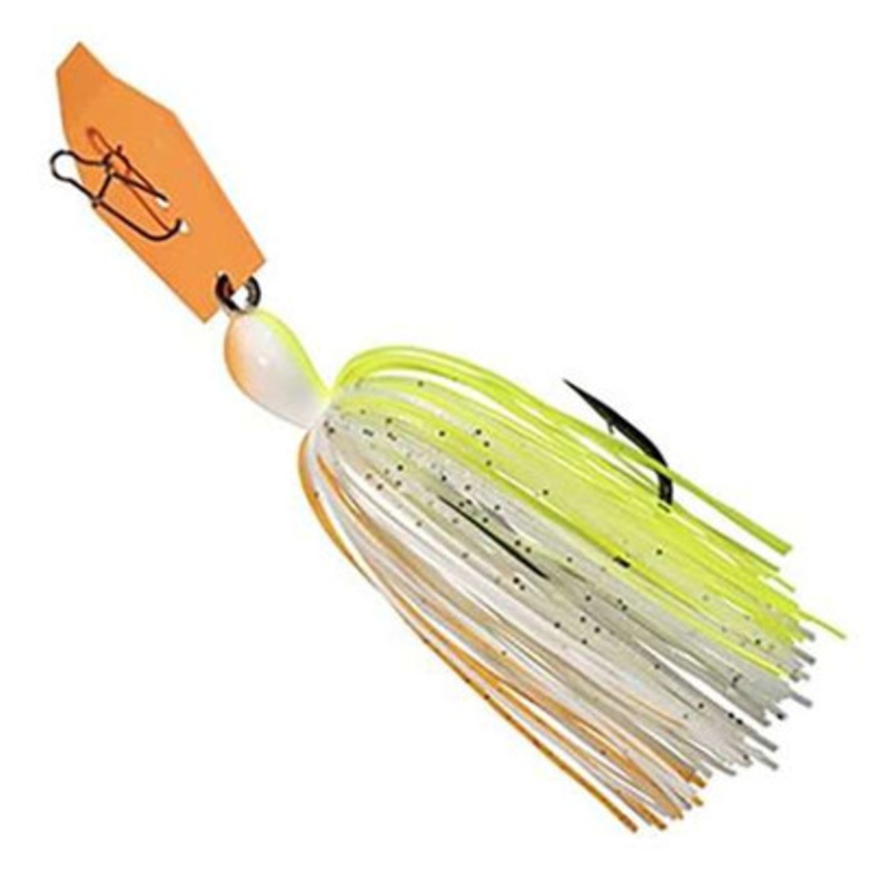 Z-Man Big Blade Chatterbait Jig – 1/2oz – Chartreuse/White/Orange