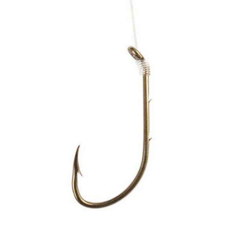 Eagle Claw 140H Baitholder Double Line Snelled Hooks – Small – Size 1