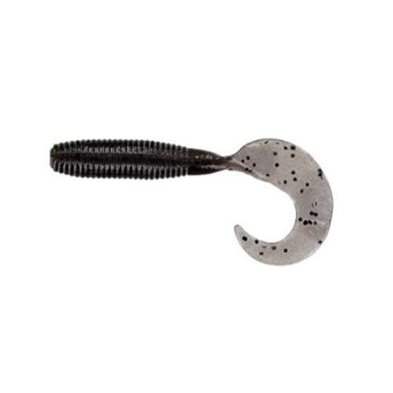 Yamamoto Single Tail Grub – 4in – Cinnamon w/Large Black Flake