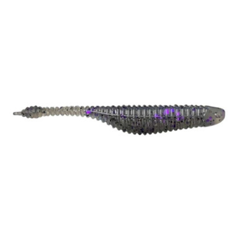Great Lakes Finesse Drop Minnow – 2.75in – Smoke Clear Purple Flake