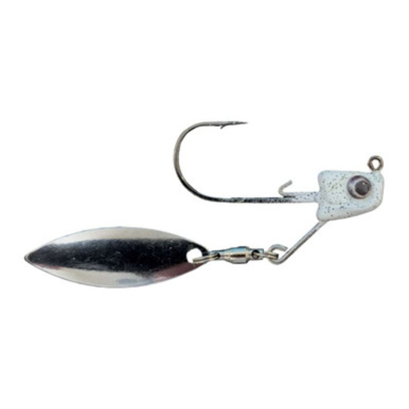 Great Lakes Finesse Sneaky Underspin – 3/16oz – White Shad Gold