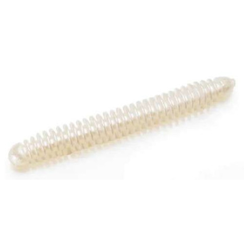 Lake Fork Trophy Lures Ring Fry Worm – 4in Pearl