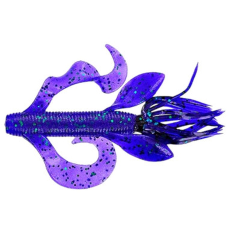 Yamamoto Kreature Bait – 4in – June Bug Purple w/Emerald Flake