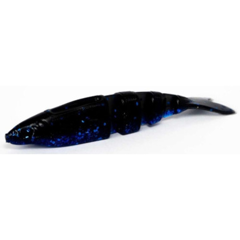 Lake Fork Trophy Lures Live Magic Shad w/ V-Tail – 4.5in Blue Bruiser