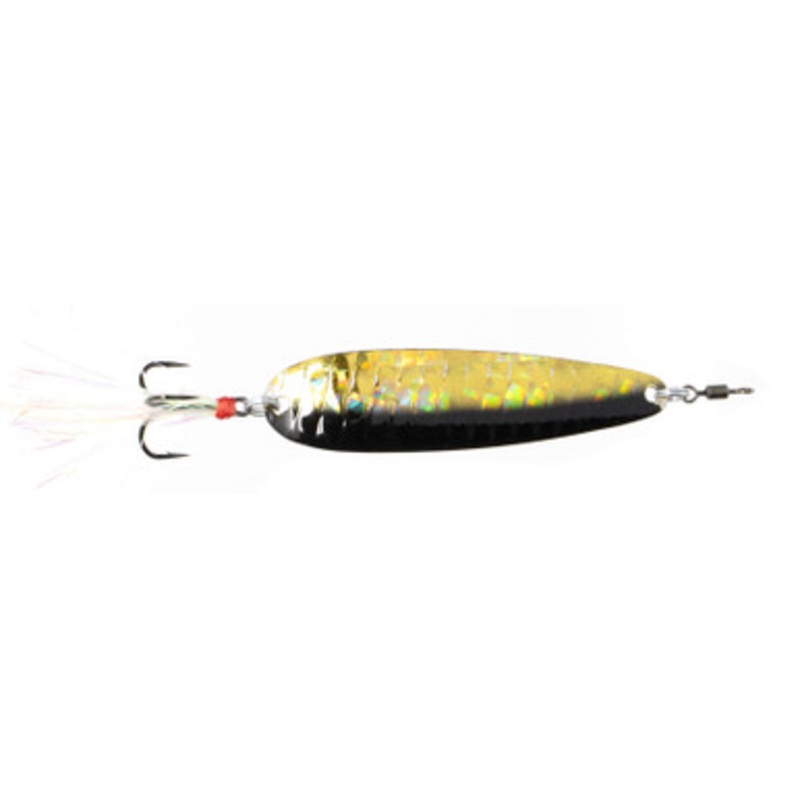 Nichols Lures Lake Fork Flutter Spoon – 5in – Golden Shiner