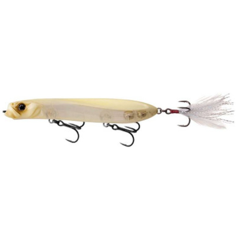 13 Fishing Power-Slide Pencil Popper – 4.8in – Translucent Bone