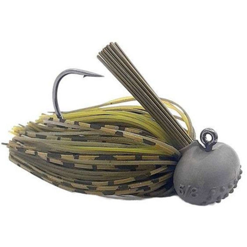 Beast Coast Tungsten Compound Baby Dozer Football Jig – 5/8oz – Stealth Pumpkin