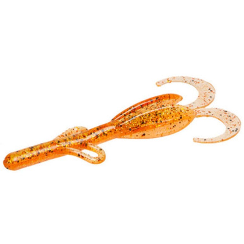 Zoom Baby Brush Hog Bait – 4in – Bourbon Blaze