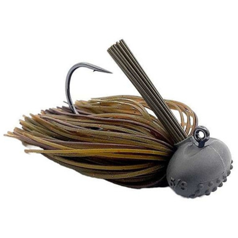 Beast Coast Tungsten Compound Baby Dozer Football Jig – 7/16oz – Stealth Melon Juice