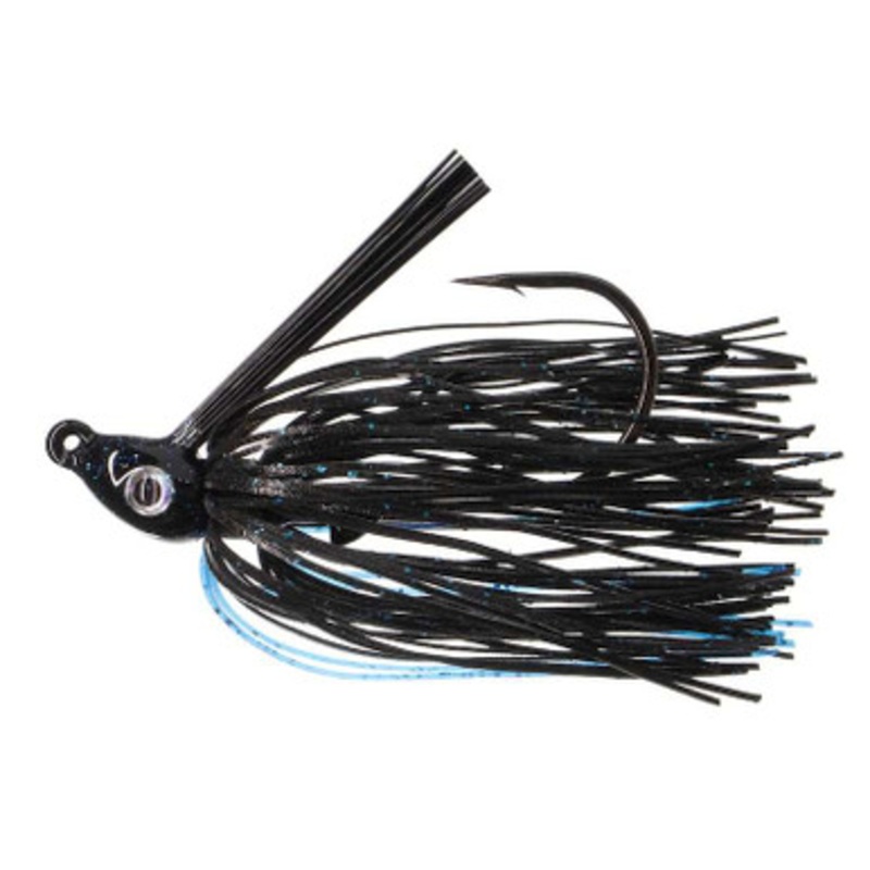 Nichols Lures Saber Swim Jig – 3/8oz – Black & Blue