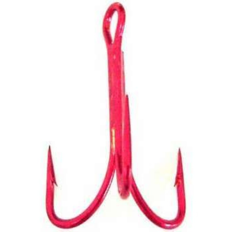 Quick Rig Ziggy Treble Hooks 4/0, 3/0, 2/0, 1/0, 2, 4 Bleeding Red 1/0 6pack