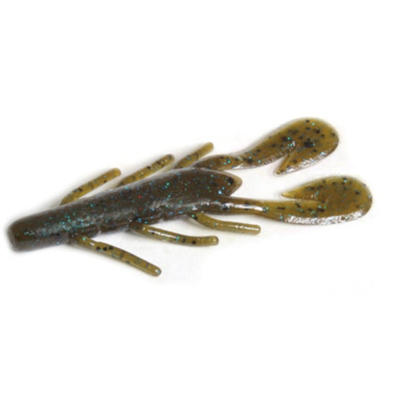 Zoom Ultra Vibe Speed Craw – Green Pumpkin Blue / 3-1/2in