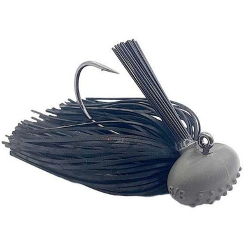 Beast Coast Tungsten Compound Baby Dozer Football Jig – 7/16oz – Stealth Midnight