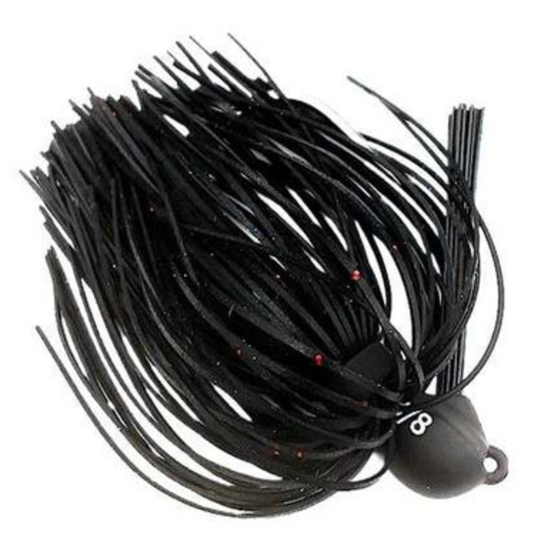 Beast Coast Tungsten Lil’ Magnum F & P Jig – 3/8oz – Stealth Midnight