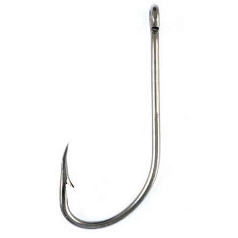 Eagle Claw 085A Plain Shank Offset Hook – A Pack Sizes 1/0 to 6/0 – 6/0