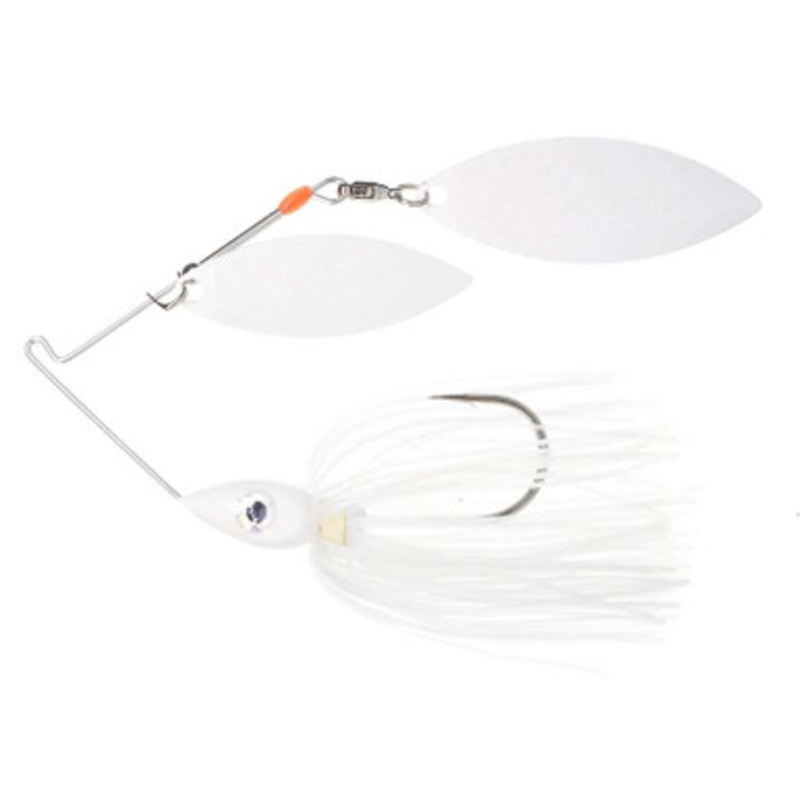 Nichols Lures Pulsator Metal Flake DW Spinnerbait – 1/2oz – Blue Shad White