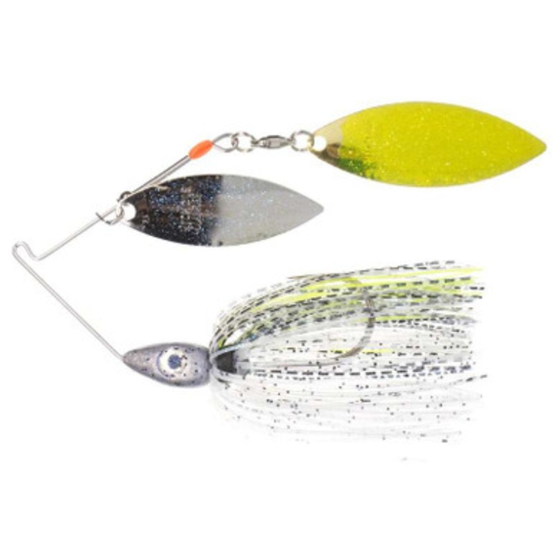 Nichols Lures Pulsator Metal Flake DW Spinnerbait – 3/8oz – Bombshell Shad