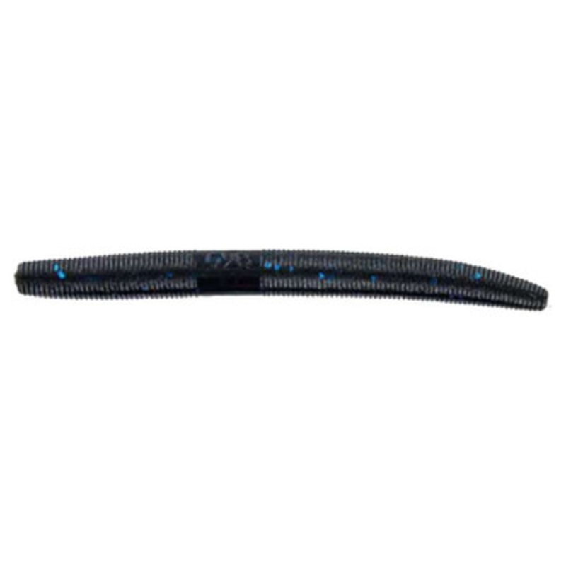Yamamoto 4in Senko Bulk Pack – 100 Pack – Black w/ Large Blue Flake