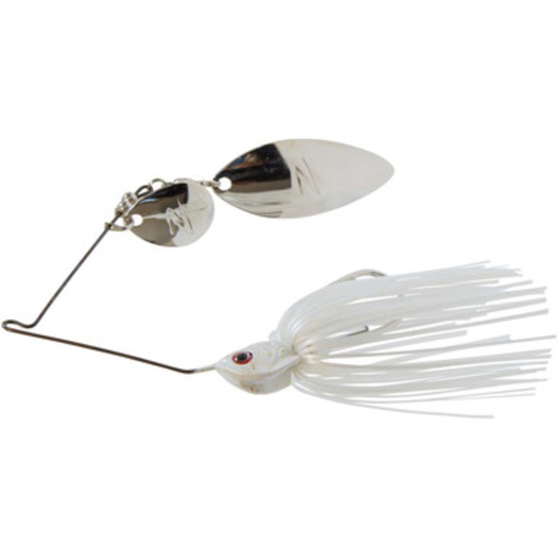 Z-Man SlingbladeZ Willow Colorado Spinnerbait – 3/8oz – Pearl Ghost