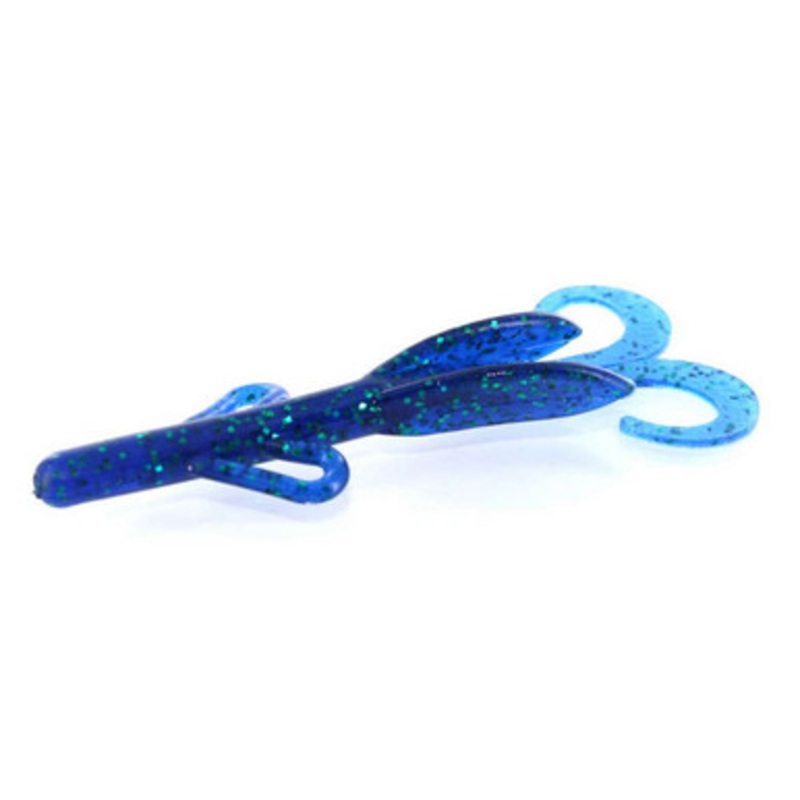 Zoom Baby Brush Hog Bait – 4in – Emerald Blue
