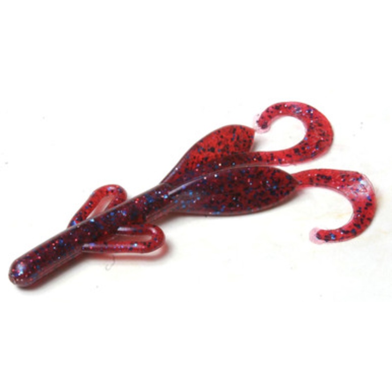 Zoom Baby Brush Hog Bait – 4in – Plum Crazy