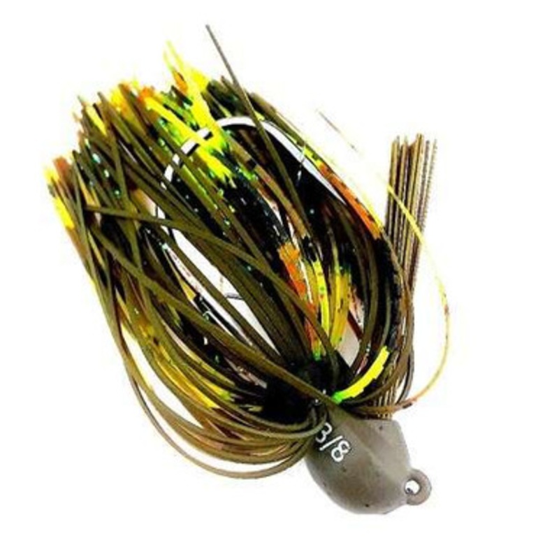 Beast Coast Tungsten Lil’ Magnum F & P Jig – 3/8oz – Chart. Pumpkin