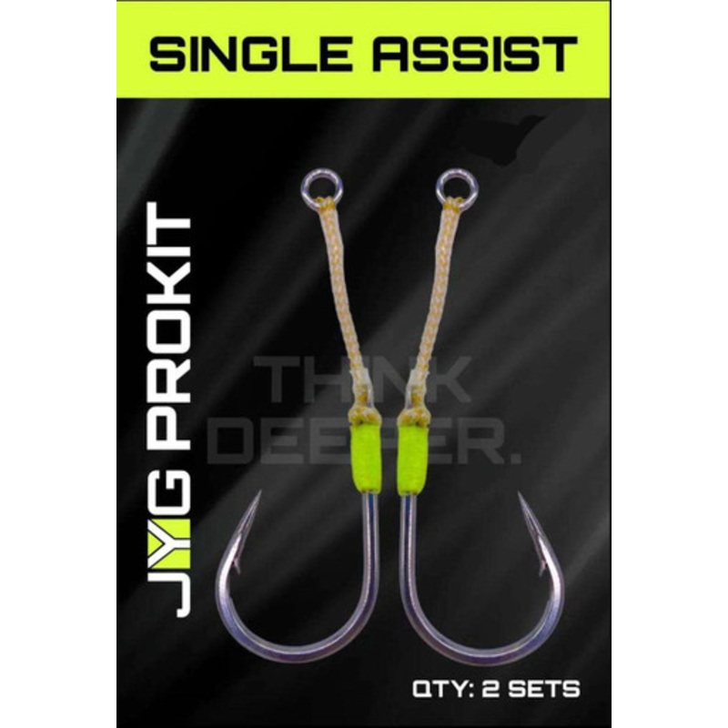 JYG PRO Fishing Single Assist Hooks – 7/0