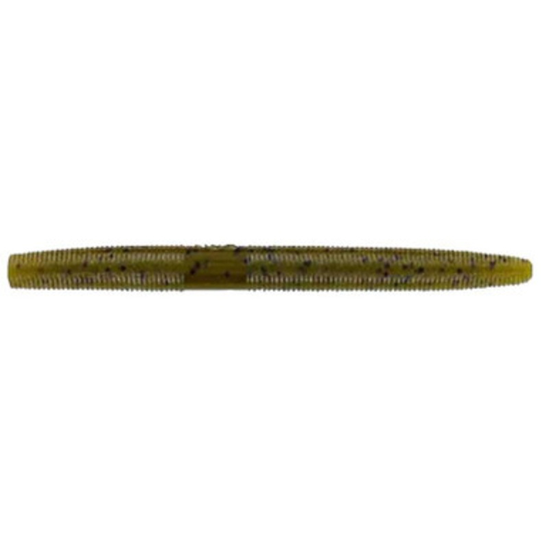 Yamamoto 4in Senko Bulk Pack – 50 Pack – Green Pumpkin/Black Flake