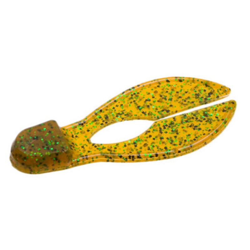 Zoom Super Chunk Bait 3-1/2in Rootbeer Pepper Green
