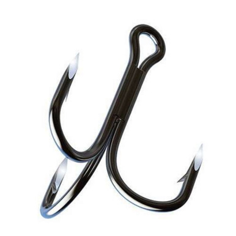 Eagle Claw TK315 Trokar 4X Straight Point HD Treble Hook – Size 4