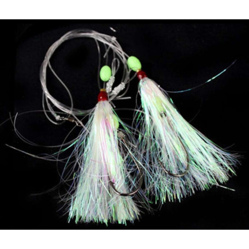 Jigging World Hi-Lo Flasher Rig – 6/0 – White