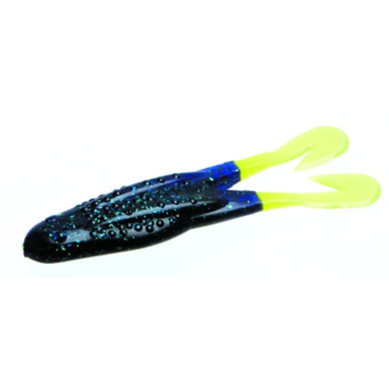Zoom Horny Toad Bait – 4-1/4in – Junebug/Chartreuse