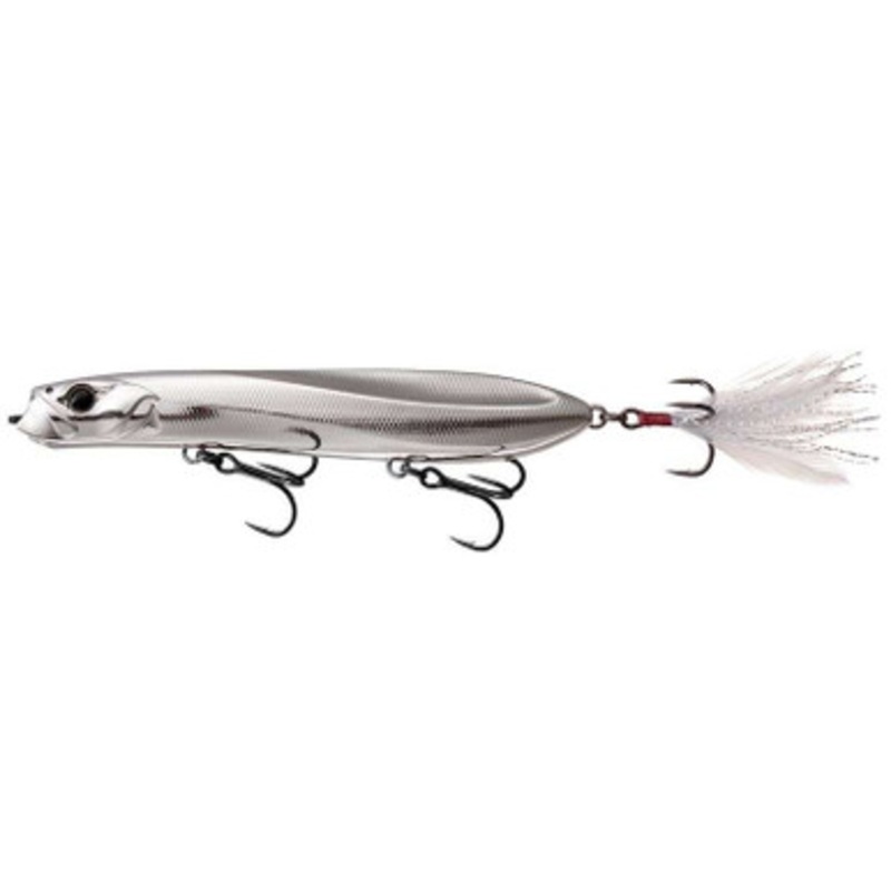 13 Fishing Power-Slide Pencil Popper – 4.8in – Chrome