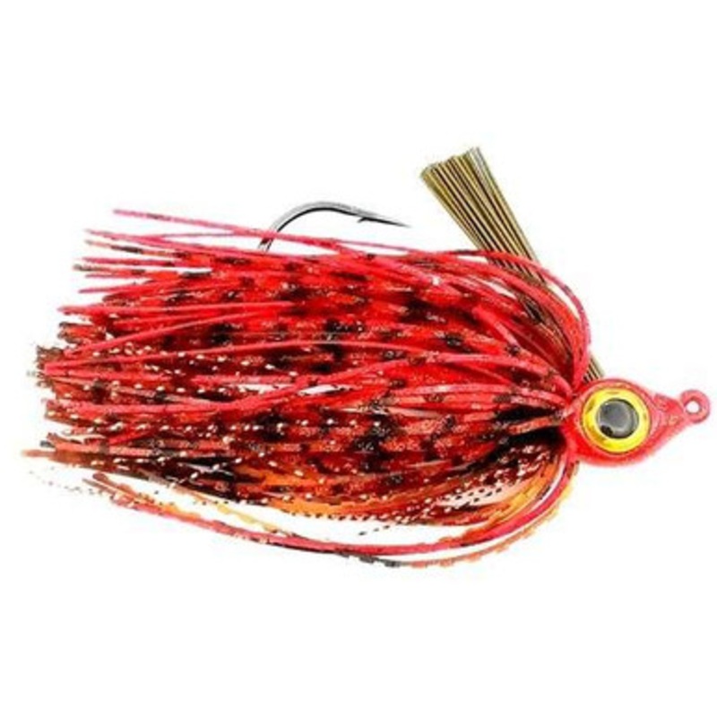Beast Coast Workingman’s Compact Swim Jig – 1/4oz – Rayburn Red