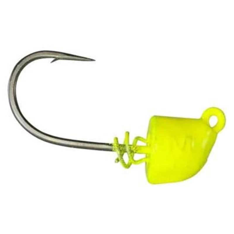 Mustad A-TAK Swim Jig Head – 1/4oz – 2/0 – Matte Chartreuse