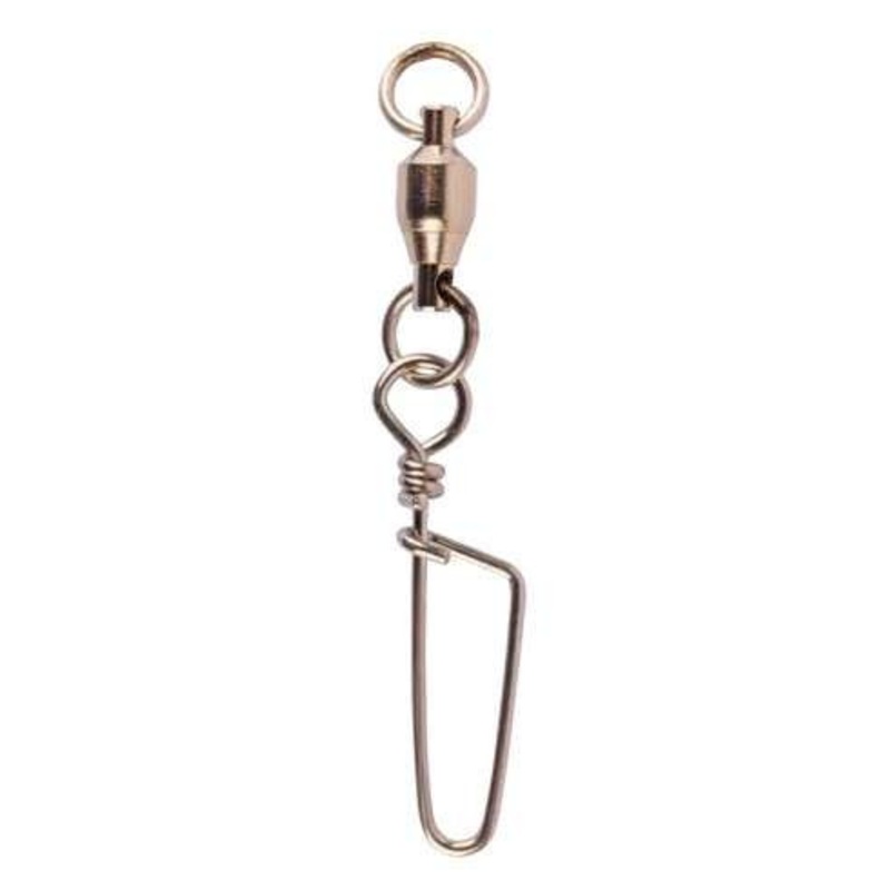 Mustad Demon Ball Bearing Swivel w/ Coastlock Snap – 6 – 155lb – 5pk
