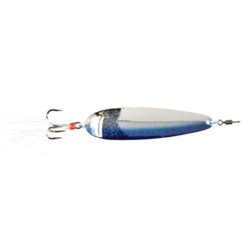 Nichols Lures Lake Fork Flutter Spoon – 5in – Blue Shad
