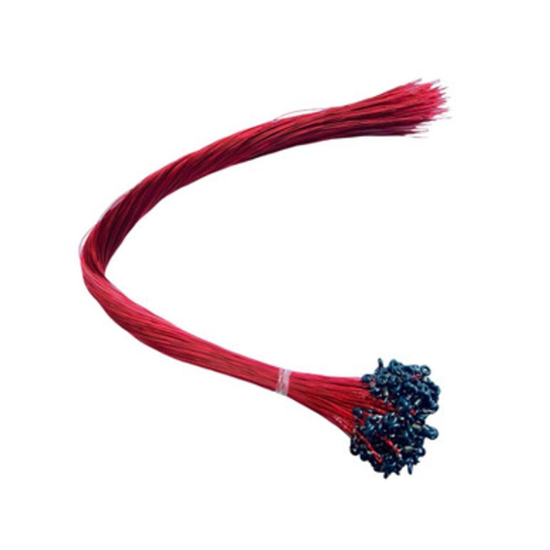 Ringer Swivels Pre-Twisted HD RED Coated Copper Wire – Size 2 – 100pk