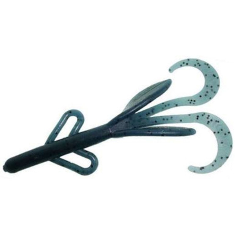Zoom Baby Brush Hog Bait – 4in – Blue Olive