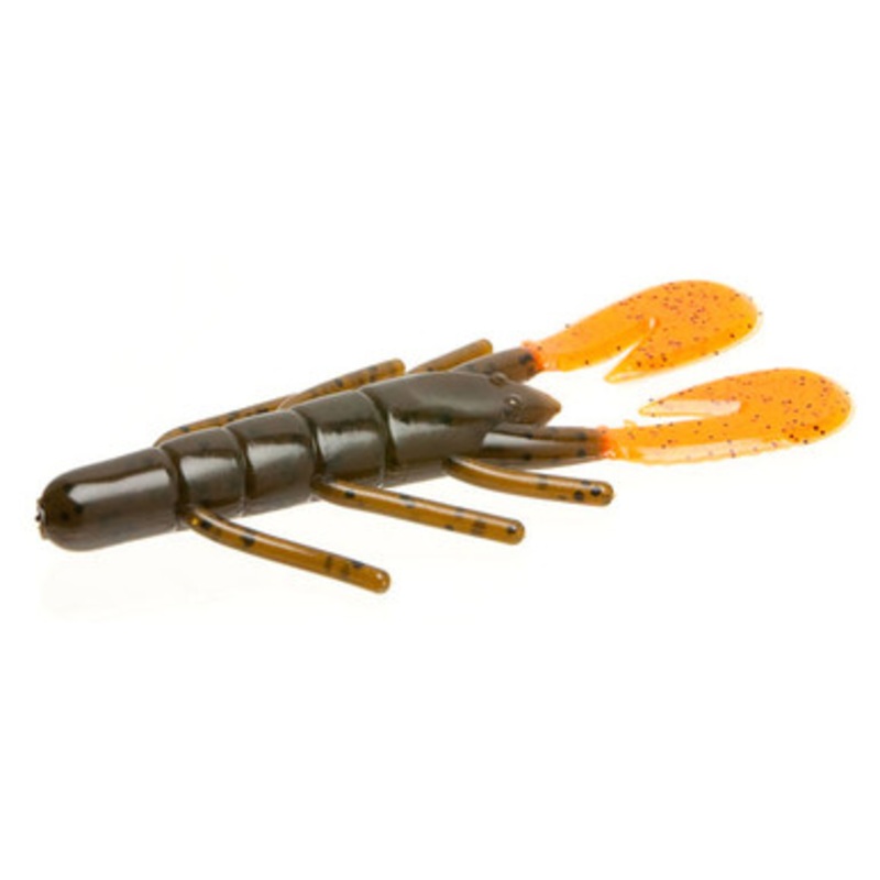 Zoom Ultra Vibe Speed Craw – Green Pumpkin Orange Claw  – 3-1/2in