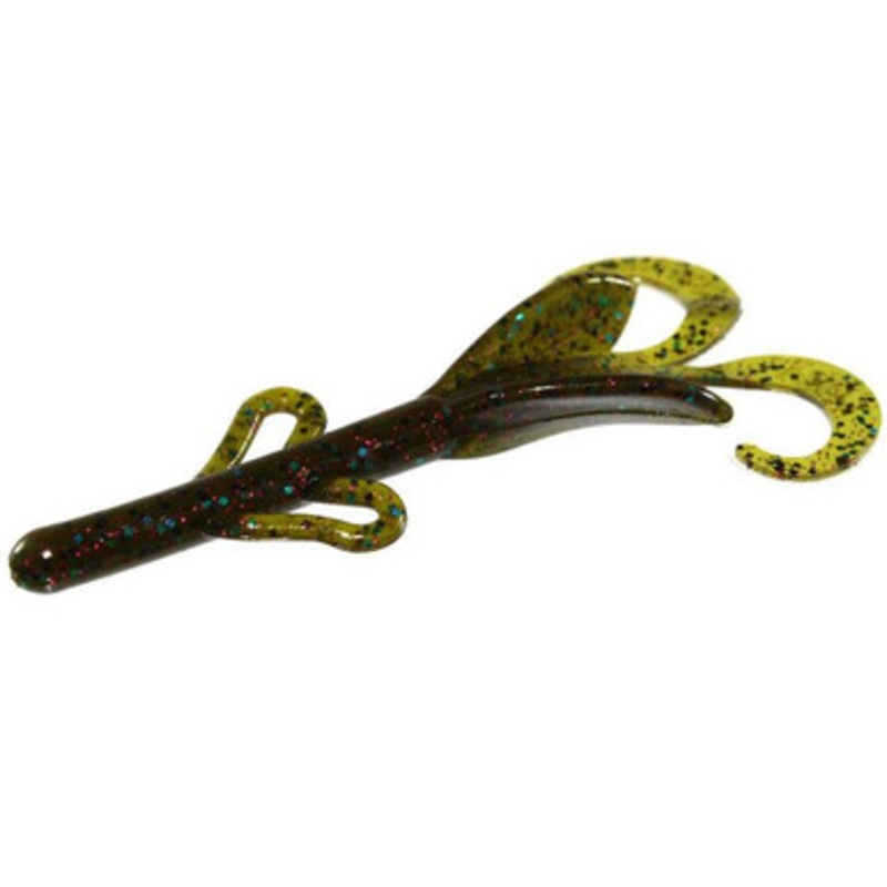 Zoom Baby Brush Hog Bait – 4in – Tilapia