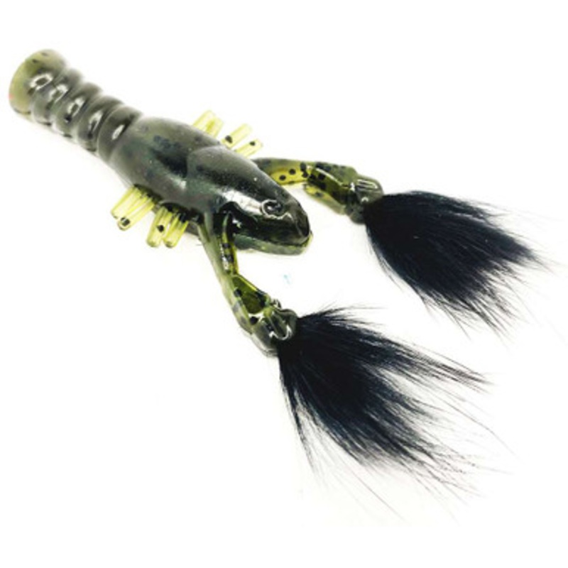 Rabid Baits Rabid Craw – 3in – Green Pumpkin Black