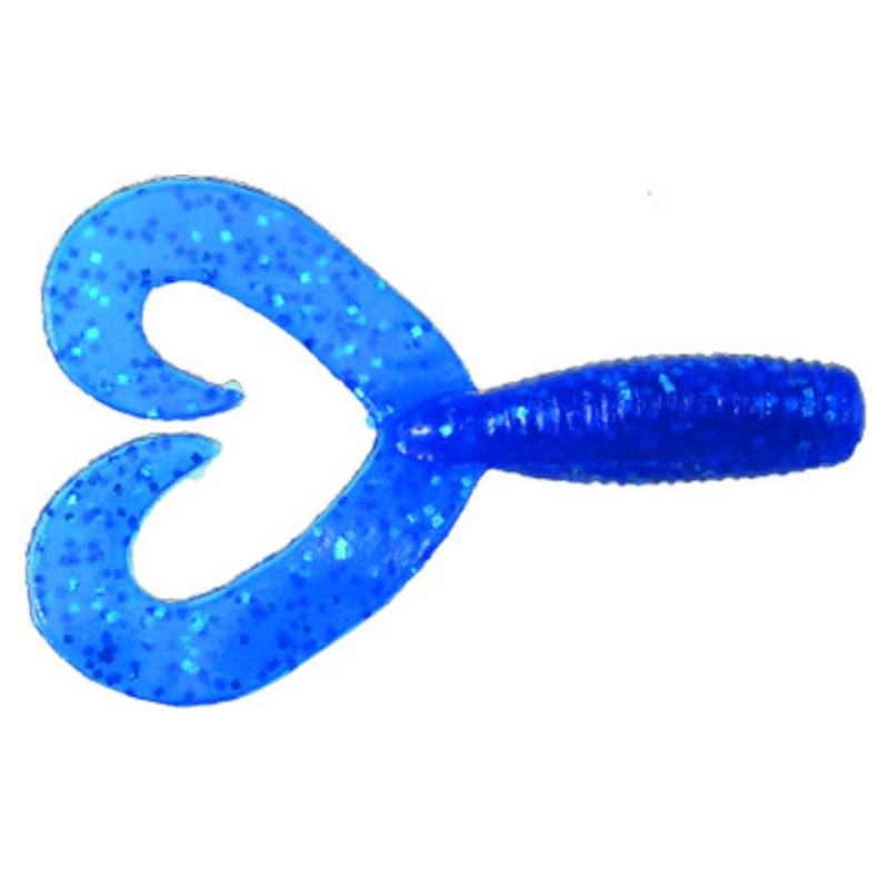 Zoom Fat Albert Twin Tail Grub Bait 3-1/2in Sapphire Blue