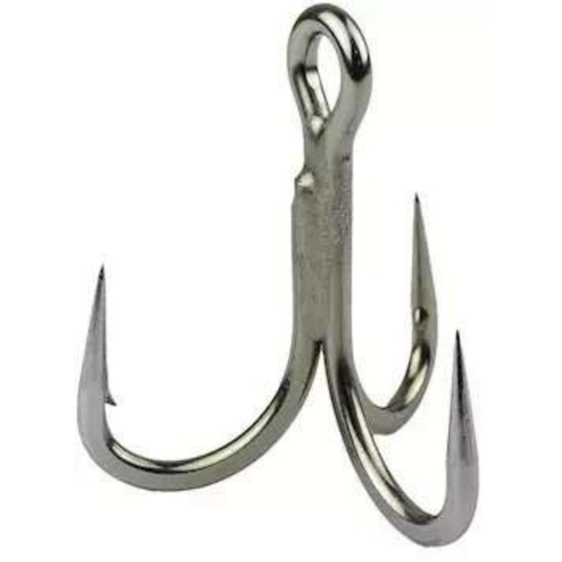 Mustad Jaw Lok Inline 4X Strong Treble Hooks – 2/0