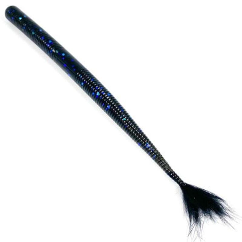 Rabid Baits Shaker Worm – 6in – Midnight Magic