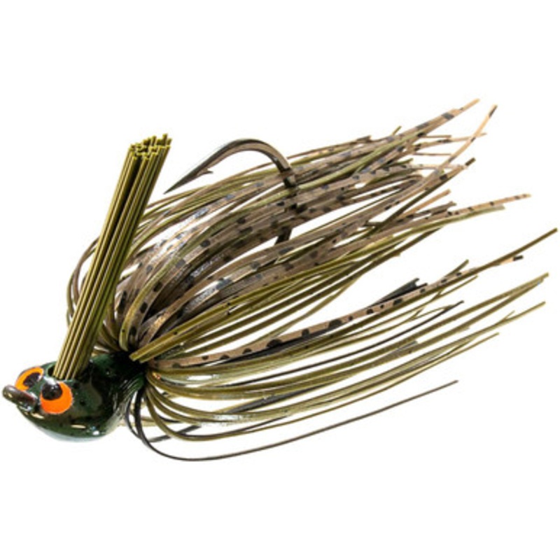 Z-man Crosseyez Flipping Jig – 1/2oz – Green Pumpkin