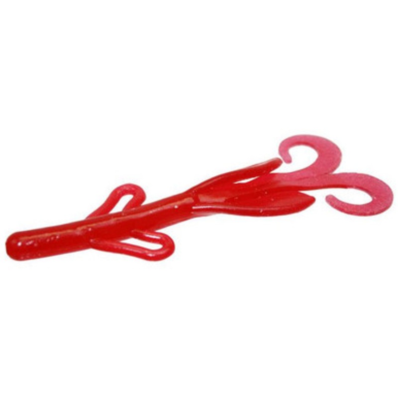 Zoom Baby Brush Hog Bait – 4in – Strawberry